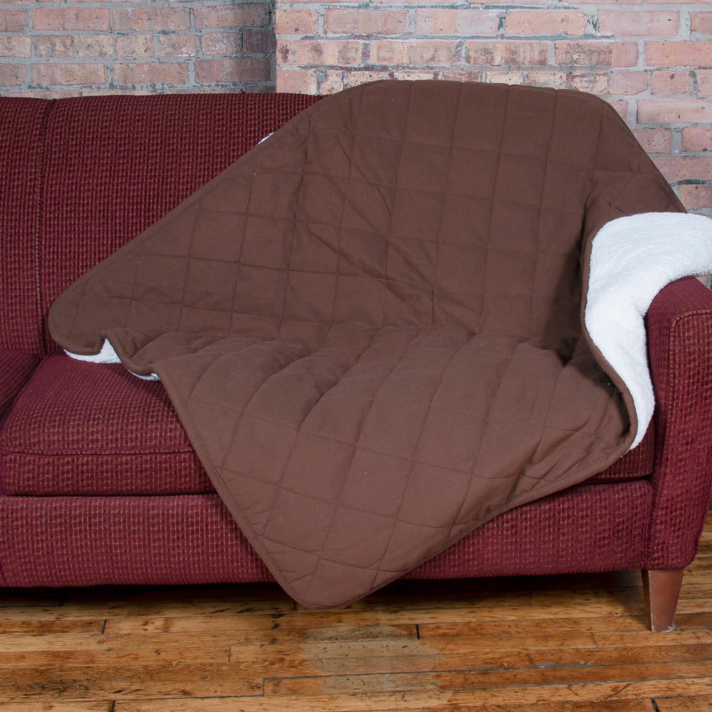 Quilted Blanket | Diamond Chocolate