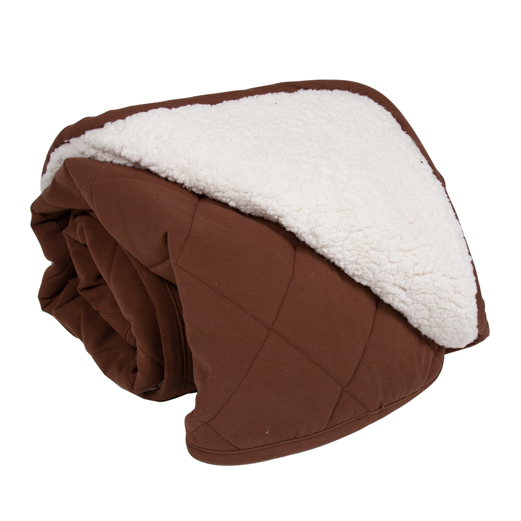 Quilted Blanket | Diamond Chocolate