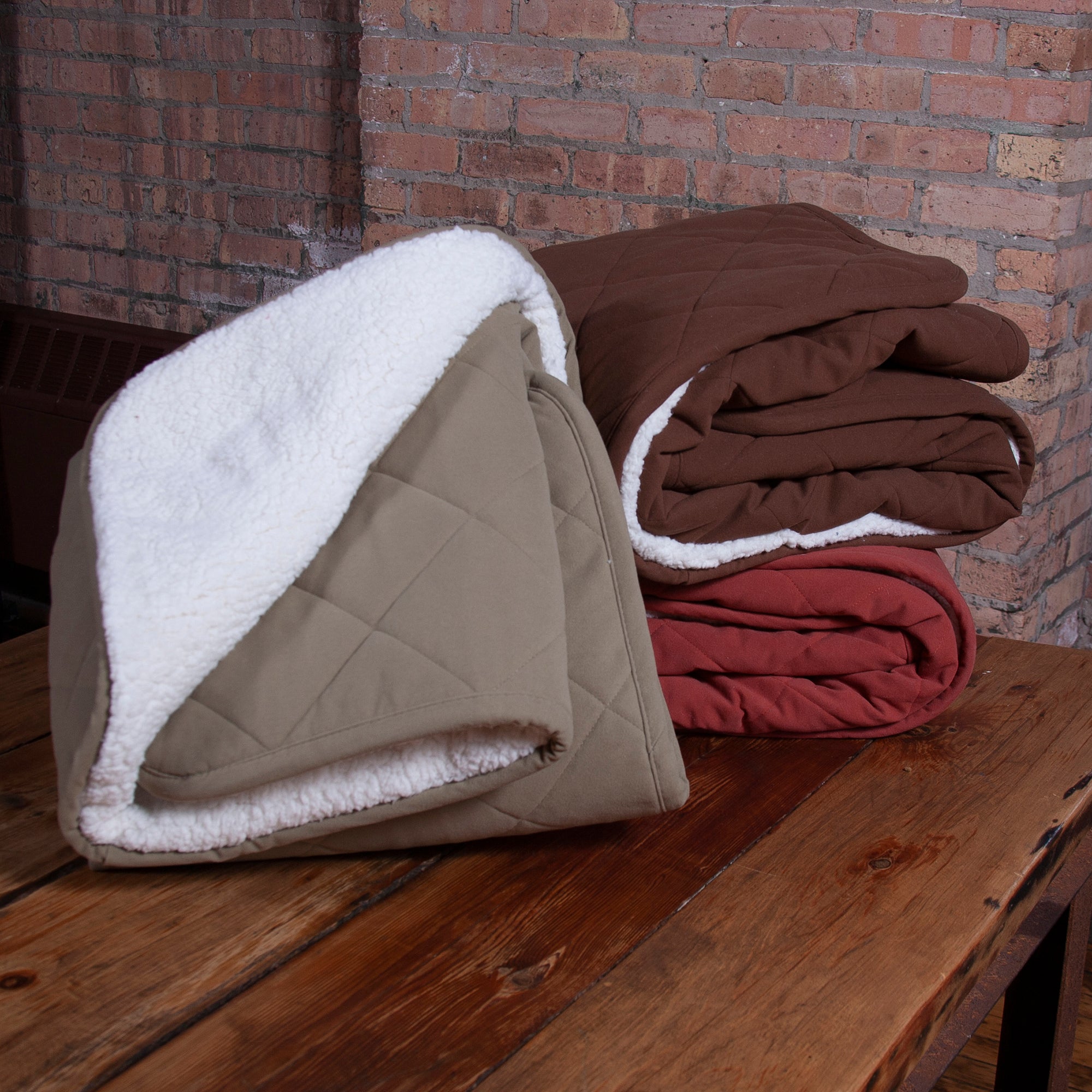 Quilted Blanket | Diamond Chocolate