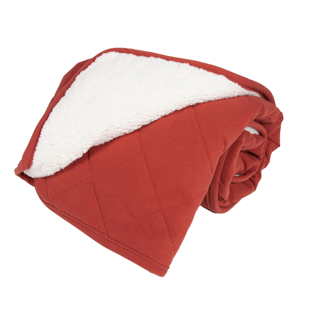 Quilted Blanket | Diamond Red