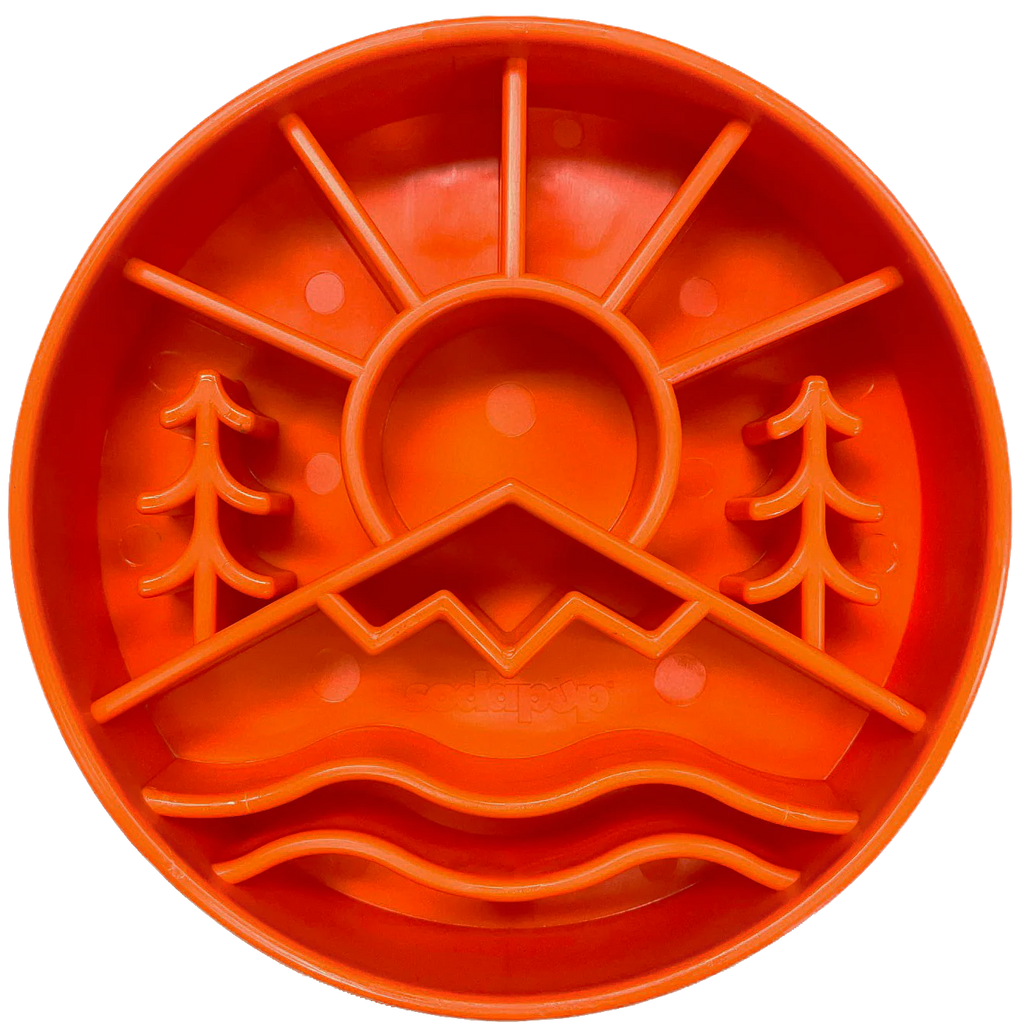 Slow Feeder Bowl | Great Outdoors Orange