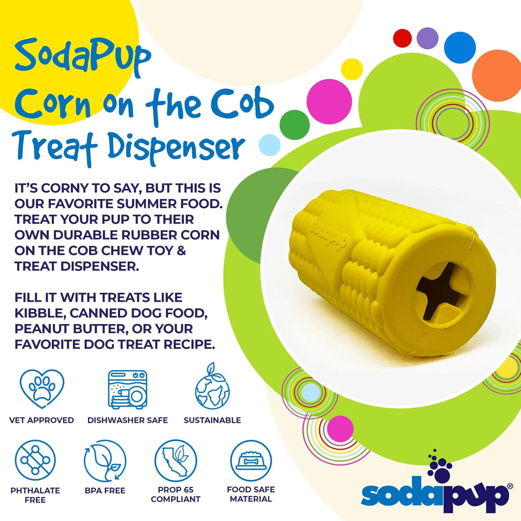Treat Dispenser Chew Toy | Corn on the Cob