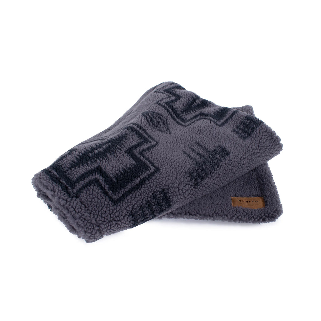 Pendleton Plush Throw Blanket | Harding Tonal Gray