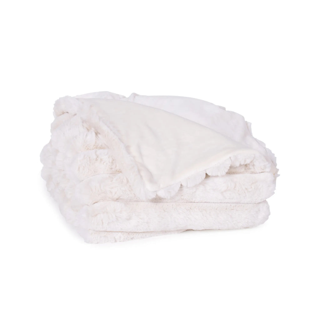 Lux Faux Fur Throw | Ivory