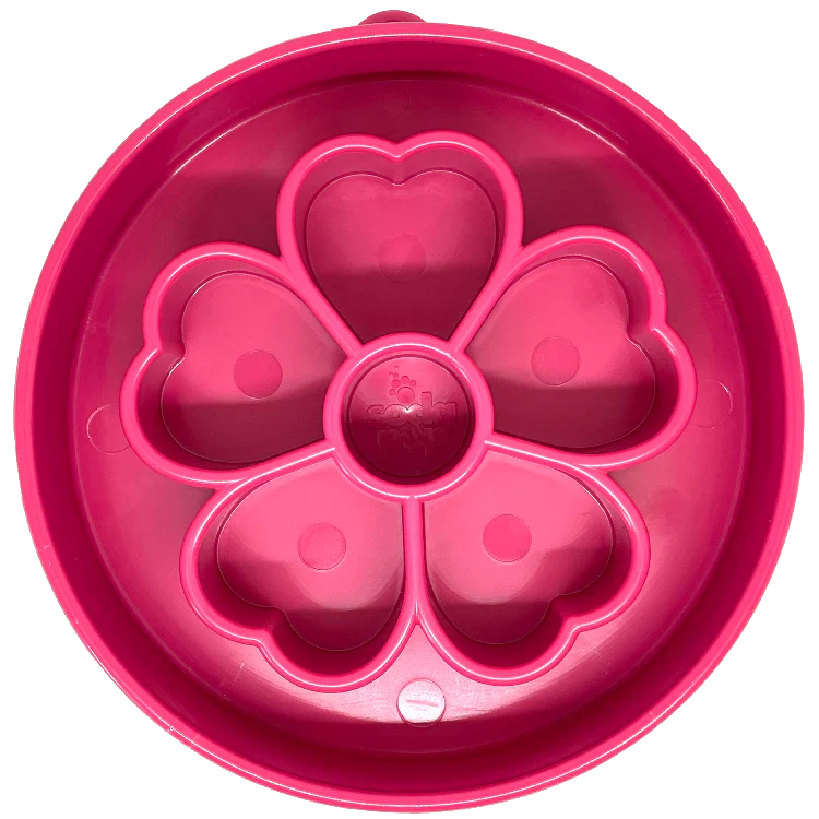 Slow Feeder Bowl | Pink Flower