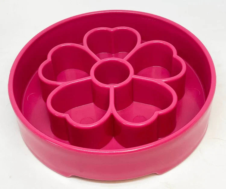 Slow Feeder Bowl | Pink Flower